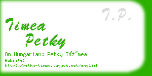 timea petky business card